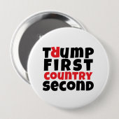 Anti-Trump-protestslogan Ronde Button 4,0 Cm (Voorkant /achterkant)
