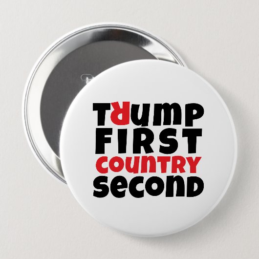 Anti-Trump-protestslogan Ronde Button 4,0 Cm (Voorkant /achterkant)