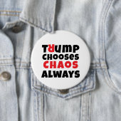 Anti-Trump-protestslogan Ronde Button 4,0 Cm (In situ)