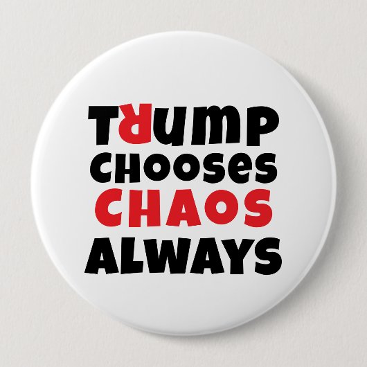 Anti-Trump-protestslogan Ronde Button 4,0 Cm (Voorkant)