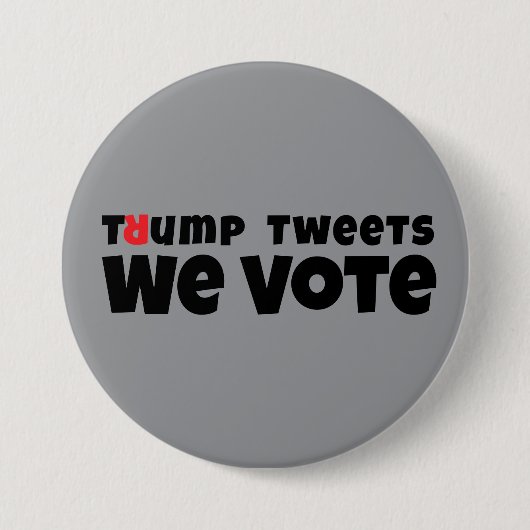 Anti-Trump-protestslogan Ronde Button 7,6 Cm (Voorkant)