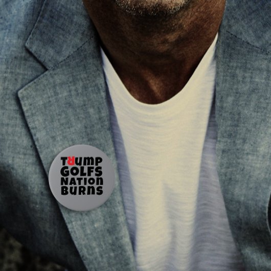 Anti-Trump-protestslogan Ronde Button 7,6 Cm