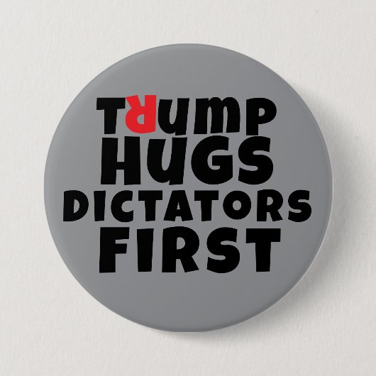 Anti-Trump-protestslogan Ronde Button 7,6 Cm (Voorkant)