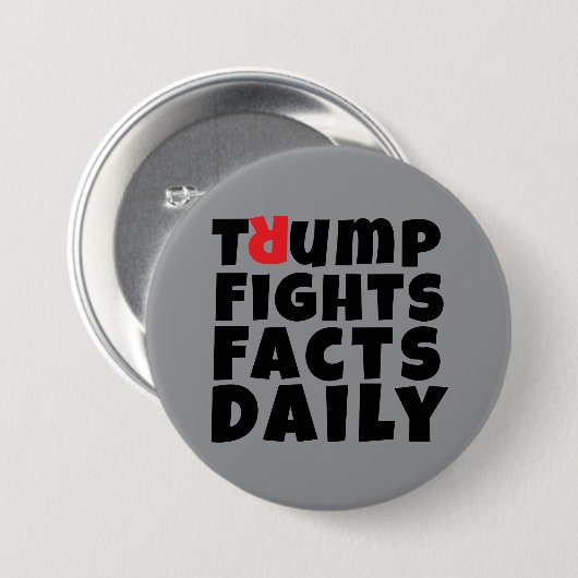 Anti-Trump-protestslogan Ronde Button 7,6 Cm (Voorkant /achterkant)