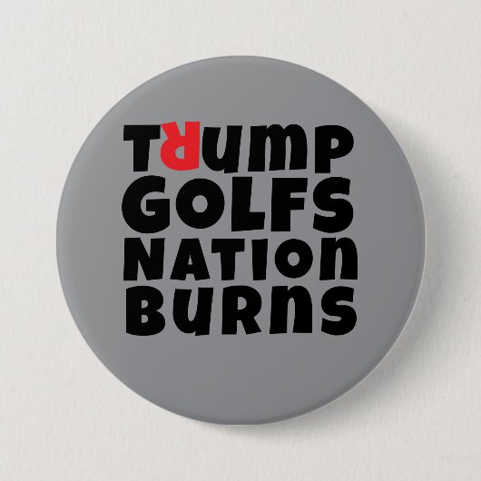 Anti-Trump-protestslogan Ronde Button 7,6 Cm (Voorkant)