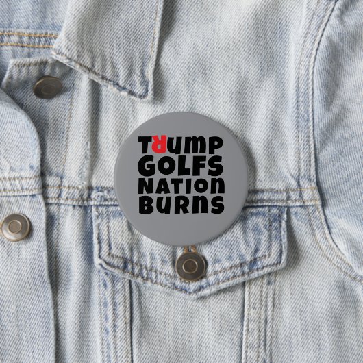 Anti-Trump-protestslogan Ronde Button 7,6 Cm (In situ)