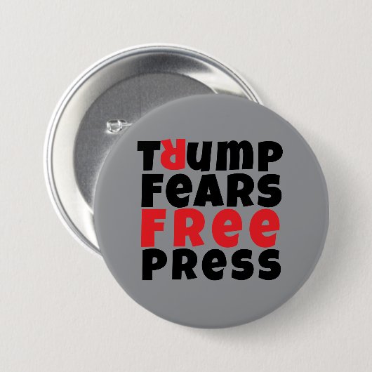 Anti-Trump-protestslogan Ronde Button 7,6 Cm (Voorkant /achterkant)