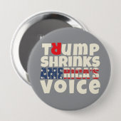 Anti-Trump-protestslogan rood grijs Ronde Button 4,0 Cm (Voorkant /achterkant)