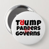 Anti-Trump-protestslogan rood zwart Ronde Button 4,0 Cm (Voorkant /achterkant)