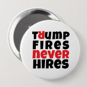 Anti-Trump-protestslogan rood zwart Ronde Button 4,0 Cm (Voorkant /achterkant)