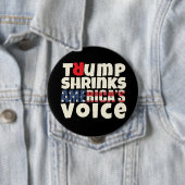Anti-Trump-protestslogan rood zwart Ronde Button 4,0 Cm (In situ)