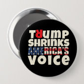 Anti-Trump-protestslogan rood zwart Ronde Button 4,0 Cm (Voorkant /achterkant)
