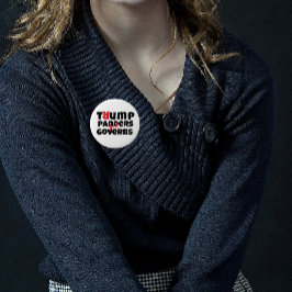 Anti-Trump-protestslogan rood zwart Ronde Button 4,0 Cm