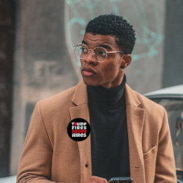 Anti-Trump-protestslogan rood zwart Ronde Button 4,0 Cm