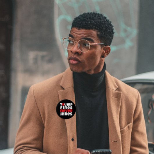 Anti-Trump-protestslogan rood zwart Ronde Button 4,0 Cm