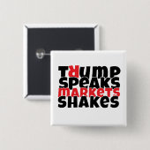 Anti-Trump-protestslogan Vierkante Button 5,1 Cm (Voorkant /achterkant)