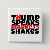 Anti-Trump-protestslogan Vierkante Button 5,1 Cm (Voorkant)