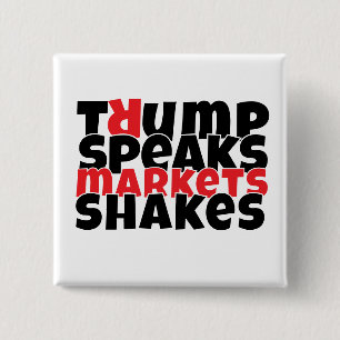 Anti-Trump-protestslogan Vierkante Button 5,1 Cm