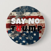 Anti-Trump protestslogan vlag Ronde Button 7,6 Cm (Voorkant)