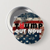 Anti-Trump protestslogan vlag Ronde Button 7,6 Cm (Voorkant /achterkant)