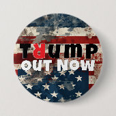 Anti-Trump protestslogan vlag Ronde Button 7,6 Cm (Voorkant)