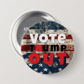Anti-Trump protestslogan vlag Ronde Button 7,6 Cm (Voorkant /achterkant)