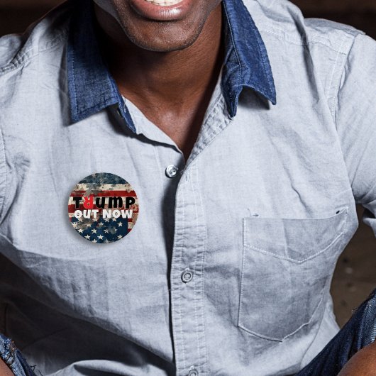 Anti-Trump protestslogan vlag Ronde Button 7,6 Cm