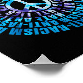 Anti Trump Racisme Fascisme leugens Haat Weerstaan Poster (Hoek)