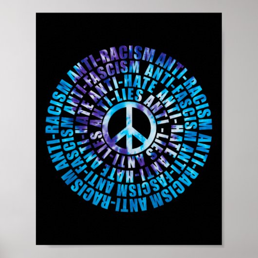 Anti Trump Racisme Fascisme leugens Haat Weerstaan Poster (Voorkant)