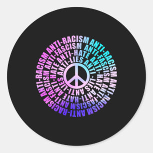 Anti Trump Racisme Fascisme leugens Haat Weerstand Ronde Sticker