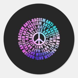 Anti Trump Racisme Fascisme leugens Haat Weerstand Ronde Sticker
