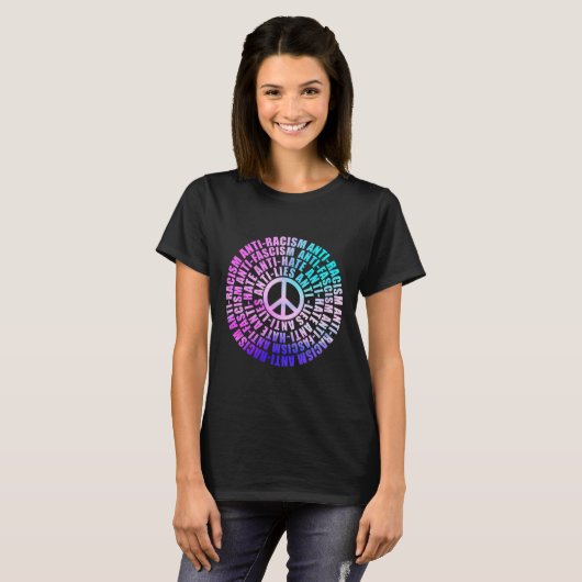 Anti Trump Racisme Fascisme leugens Haat Weerstand T-shirt (Voorkant volledig)