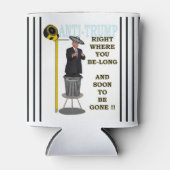 Anti Trump / Rechts waar u lang bent, Blikjeskoeler (Voorkant)