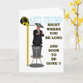 Anti Trump / rechts waar u lang bent, Kaart (Gele Bloem)