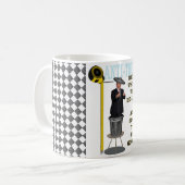 Anti Trump / Rechts waar u lang bent, Koffiemok (Voorkant links)