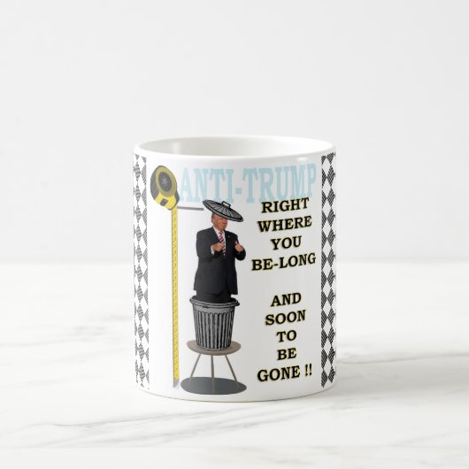 Anti Trump / Rechts waar u lang bent, Koffiemok (Center)