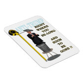 Anti Trump / Rechts waar u lang bent, Magneet (Rechterzijde)