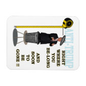 Anti Trump / Rechts waar u lang bent, Magneet (Horizontaal)