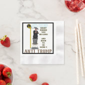 Anti Trump / Rechts waar u lang bent, Servet (Insitu)