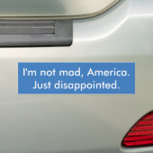 Anti-trump resistentie "not Mad, Disabled" Bumpersticker (Op auto)