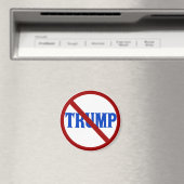 Anti Trump Rode Cirkel met X Magneet (Insitu (Vaatwasser))