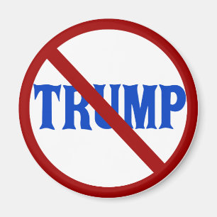 Anti Trump Rode Cirkel met X Magneet