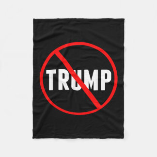 Anti Trump Rode Cirkel X Politiek Fleece Deken