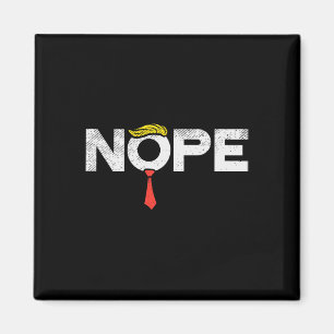 Anti-Trump Rode Stropdas Pruik Stop Donald Trump F Magneet