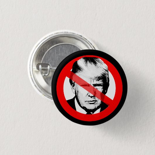 Anti Trump Ronde Button 3,2 Cm (Voorkant /achterkant)