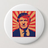Anti-Trump Ronde Button 4,0 Cm (Voorkant)