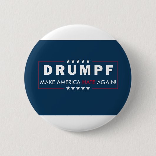 Anti-Trump Ronde Button 5,7 Cm (Voorkant)