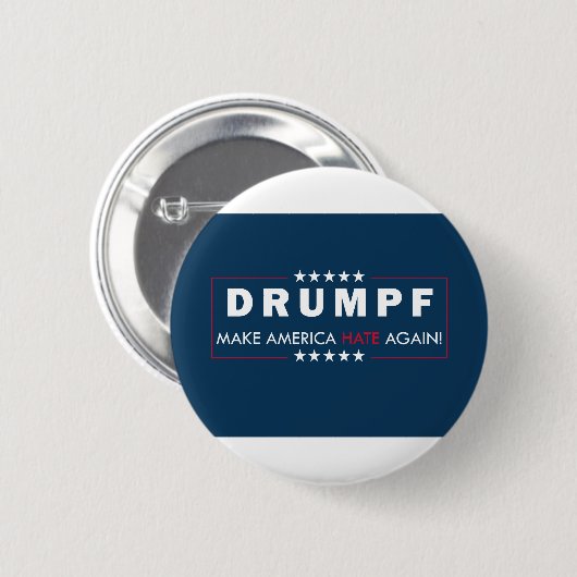Anti-Trump Ronde Button 5,7 Cm (Voorkant /achterkant)