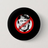 ANTI-TRUMP - - - RONDE BUTTON 5,7 CM (Voorkant)