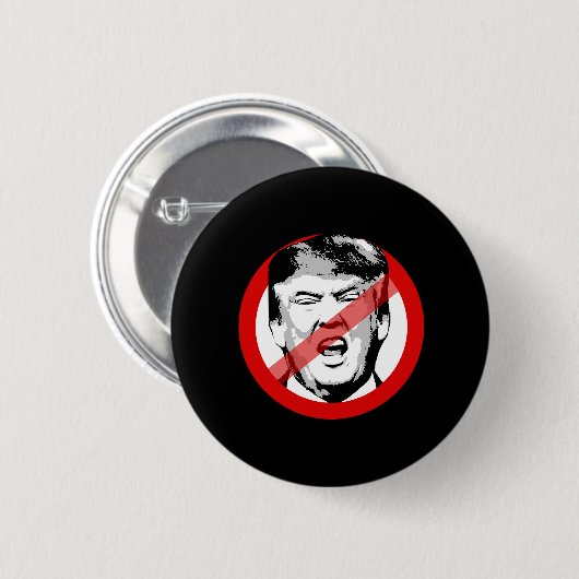 ANTI-TRUMP - - - RONDE BUTTON 5,7 CM (Voorkant /achterkant)